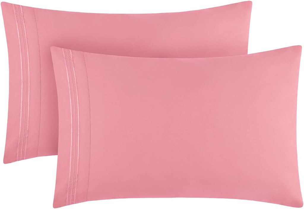 Mellanni Pillow Cases - Luxury, Extra Soft, Cooling Pillow Covers - 2 PC Iconic Collection Pillowcases - Envelope Closure (King 20" x 40",…