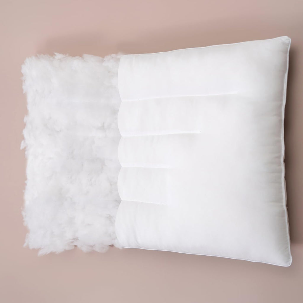 Pozino Flat Thin Pillows for Sleeping - King Size 1 Pack Bed Pillows for Side Back Stomach Sleepers,2.5 inch Height Ultra Low Pillows,…