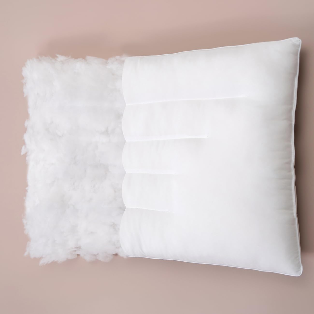 Pozino Flat Thin Pillows for Sleeping - King Size 1 Pack Bed Pillows for Side Back Stomach Sleepers,2.5 inch Height Ultra Low Pillows,…