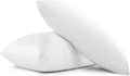 Eiue 2 Pack 20x30 Inch Bed Pillows, Soft Supportive Low Profile Pillows for Sleeping, Queen, White 2 Pack White