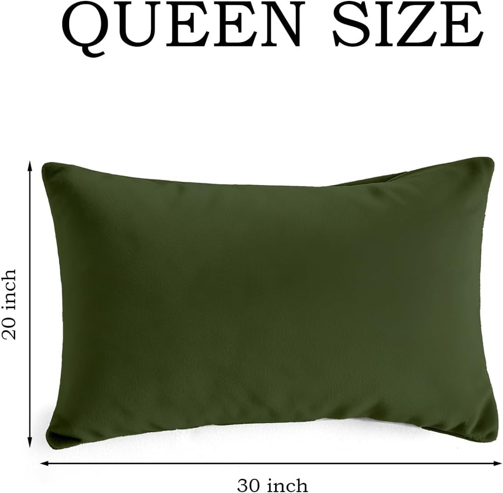 QJFabricCO Q&J Fabric Co. Queen Pillow Cases Set of 2, Brushed Microfiber Pillowcases, Soft, Wrinkle-Free, Fade-Resistant, Pillow Cases Closure,…