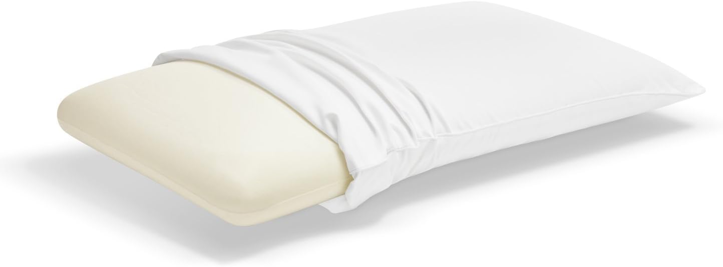 SleepInnovations Sleep Innovations Classic Memory Foam Pillow, Queen Size, Head and Neck Alignment, Side, Stomach, and Back Sleepers, Mediu…