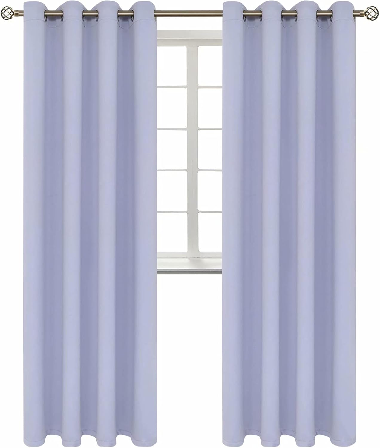 BGment Room Darkening Curtains 95 Inches Long - Grommet Thermal Insulated Drapes Window Treatment Curtains for Bedroom, 2 Panels, 52 x 95 I…