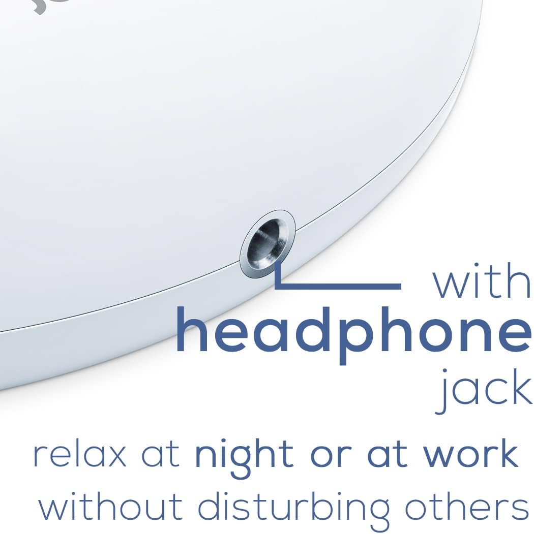 Beurer White Noise Machine with 4 Soothing Sounds | Sound Machine with Auto Shut-Off Sleep Timer | Portable White Noise Machine for…