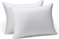 Amazon Basics Down Alternative Pillow for Side and Back Sleepers, Medium Density, Standard Size, 26" x 20", 2-Pack, White