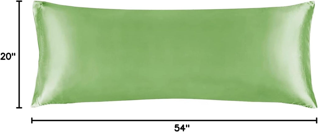 Bedelite Satin Body Pillow Cover, Super Soft and Cooling Body Pillow Pillowcase for Hair and Skin, Breathable Silky Full Long Pillowcase Co…