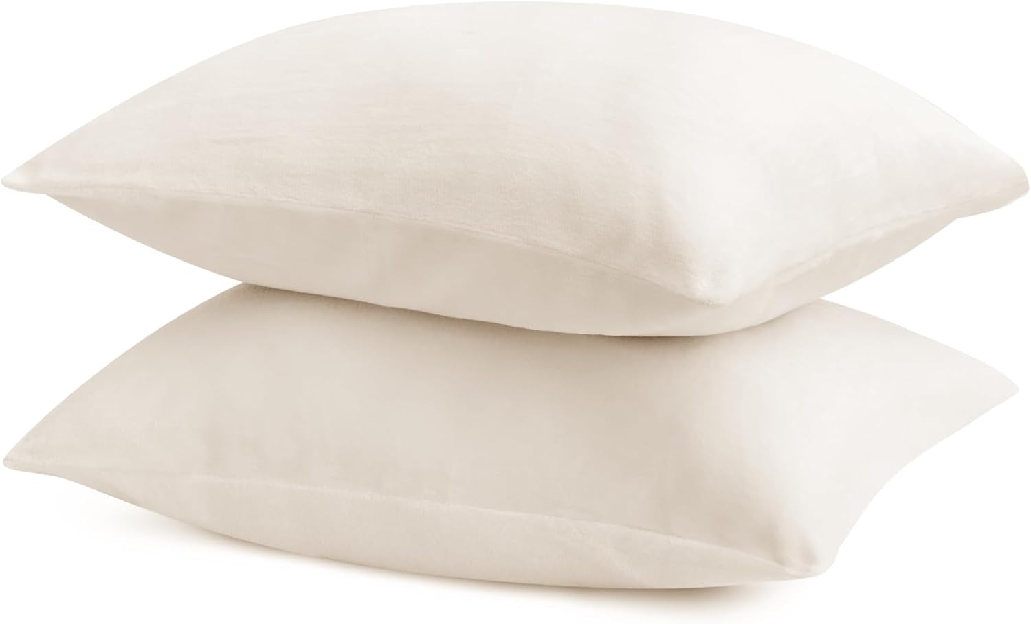 Bedelite Flannel Pillowcases Standard Set of 2, Super Soft Fleece Pillow Case Cover with Zipper for Bedroom, Sofa, Couch, Luxury Cozy Fuzzy…