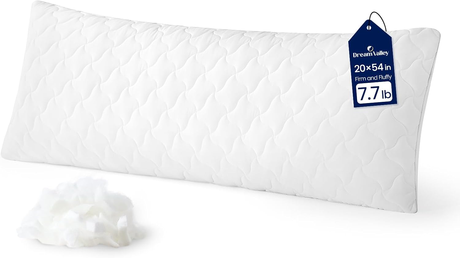 DreamValley Dream Valley Cooling Body Pillow for Adults,20x54 Full Body Pillow Long Pillow for Bed, Adjustable Loft Memory Foam Full Length…