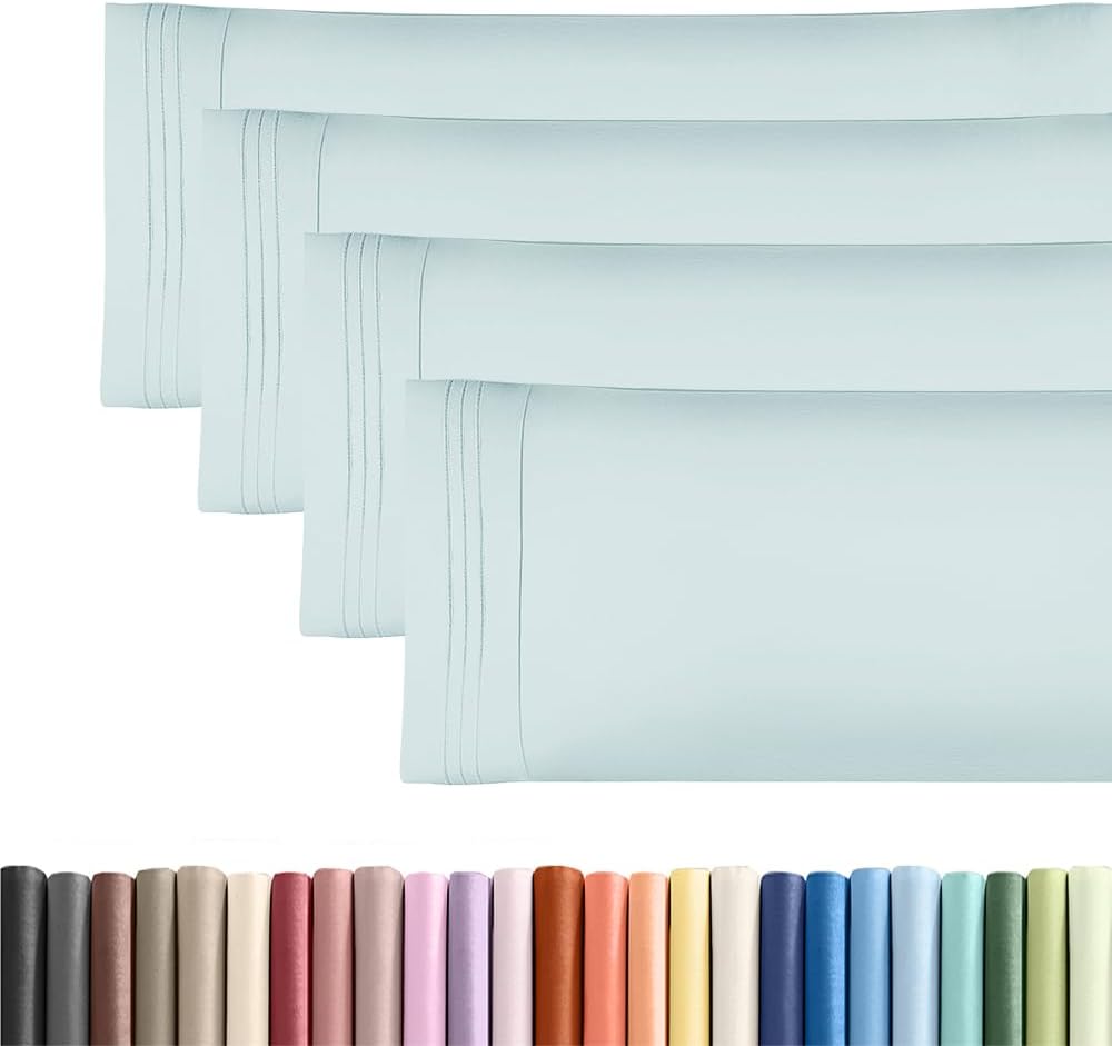 Body Pillowcases Set of 4-20x54 Long Body Pillow Case - Soft Body Pillow Cover for Sleeping & Side Sleepers - Comfy, Breathable & Fade…