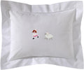 Jacaranda Living Embroidered Boudoir Pillow Cover – Handcrafted Embroidery, Fine Italian Cotton, Decorative Pillow Accent for Bedroom &…