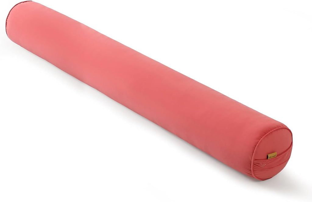 Body Pillow for Adults, Long Round Pillow, Big Cylindrical Pillow, Large Full Bolster Pillows for Side Sleepers (Coral Peach, 59"*7.87")