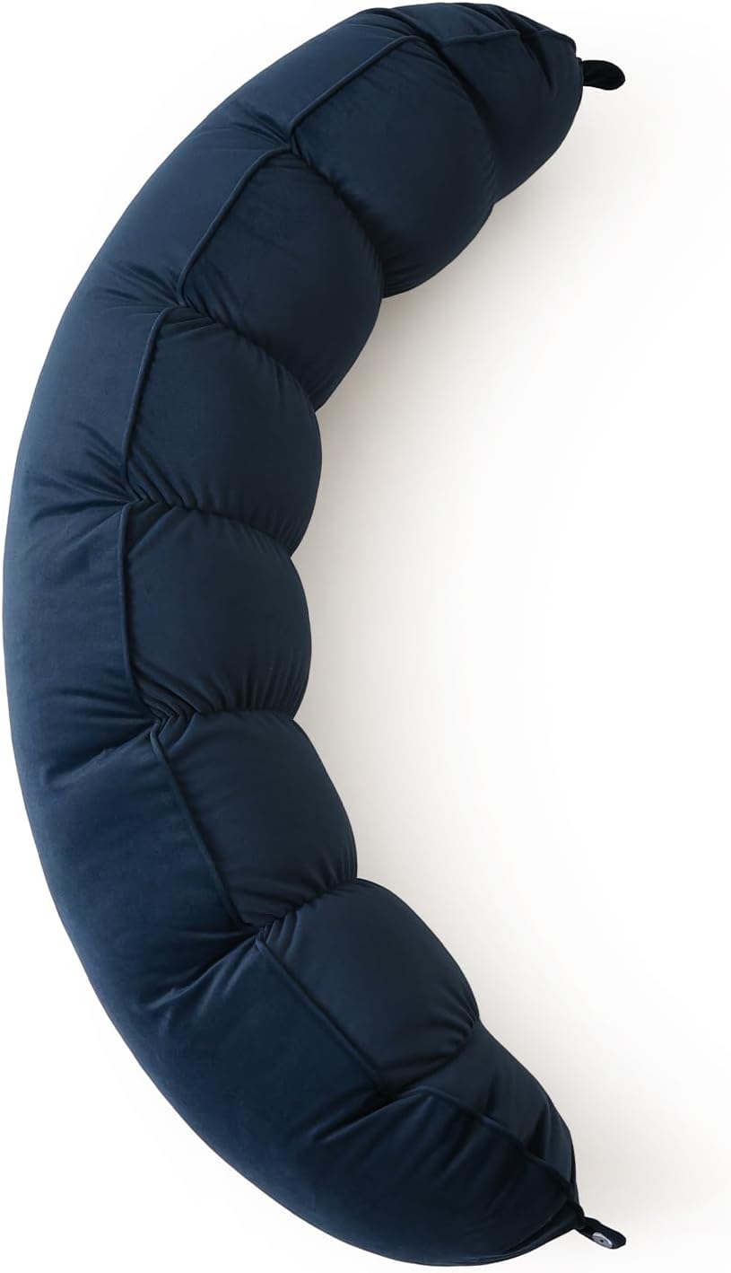 Peallow(Pat. Pend) – Long Round Body Pillow for Adults, Bolster Pillow for Sleeping, Soft and Supportive Pillow for Sleeping & Lumbar…