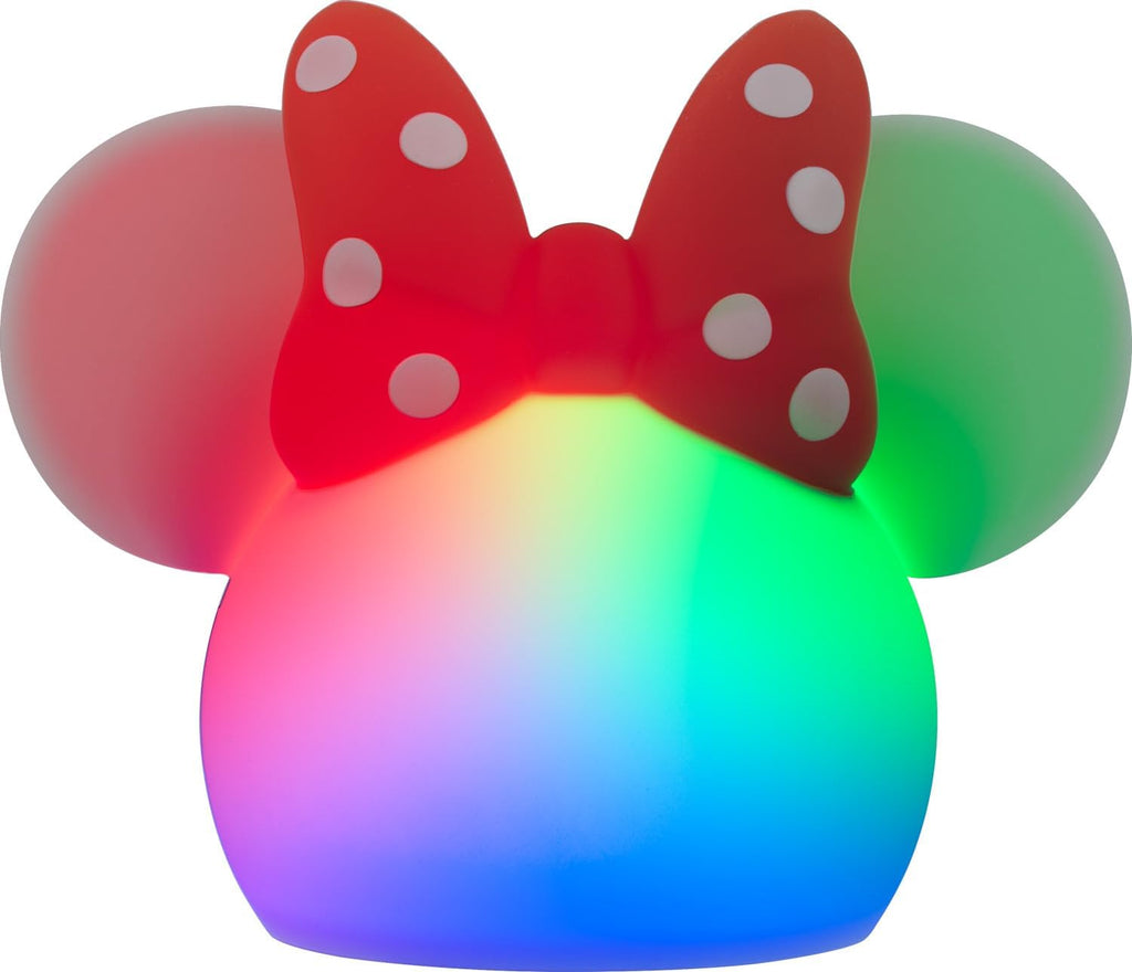 Disney Minnie Mouse Squishy Light, Color Changing, Night Light for Kids, USB Lamp, Battery Operated, Dimmable, Ideal for Bedroom…