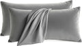 QJFabricCO Q&J Fabric Co. Bedding Pillow Cases King Size Set of 2 –Wrinkle, Fade Resistant, Soft Brushed Microfiber Pillow Cover–Envelope Pil…
