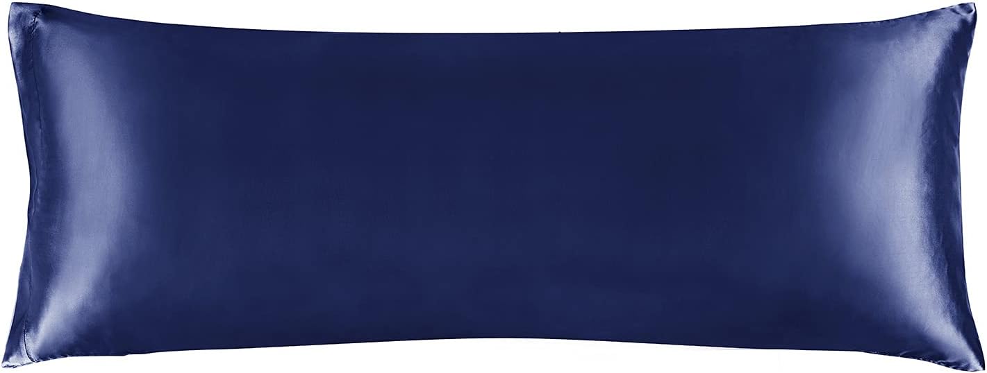 Bedelite Satin Body Pillow Cover, Super Soft and Cooling Body Pillow Pillowcase for Hair and Skin, Breathable Silky Full Long Pillowcase Co…