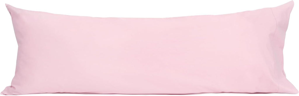 Sunflower Body Pillowcase 100% Cotton Long Pillow Cover/Case Envelope Closure 1 Pack, 20×54 inches Dark Pink, Soft and Breathable