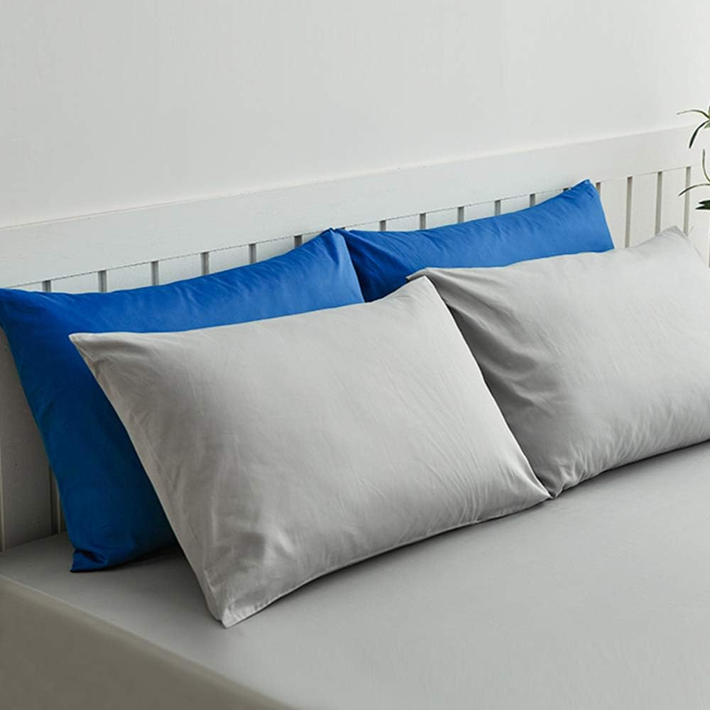 Ntbay King Pillowcase Set - 2 Pack Brushed Microfiber 20x36 Pillowcases - Soft, Wrinkle-Free, Fade-Resistant, Stain-Resistant, Royal Blue P…