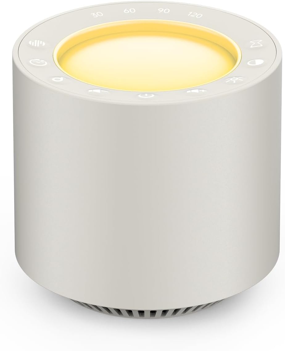 PureNurt White Noise Sound Machine: Red Light relaxation Sleep Sound Machine with 38 Soothing Sounds & Calming Womb Soother…