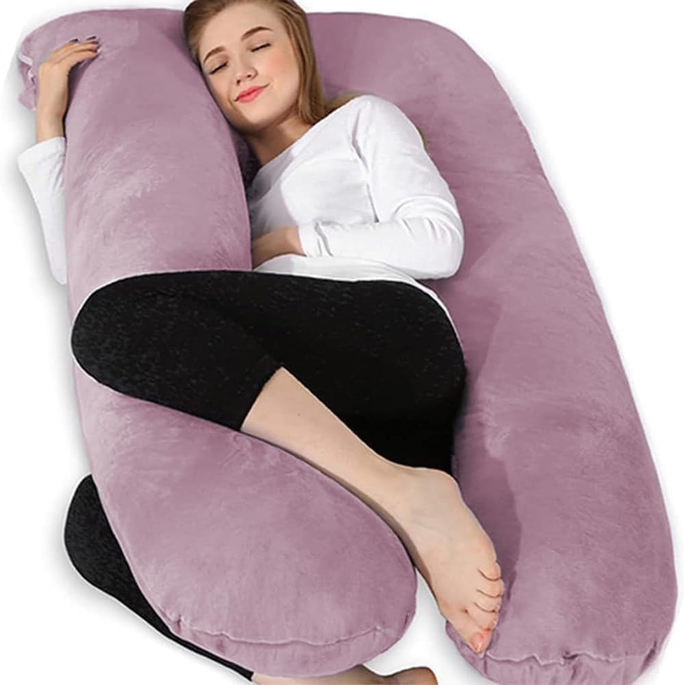 Chilling Home Pregnancy Pillow, U Shape Pregnancy Pillows for Sleeping, 55in Body Pillow for Sleeping, Body Pillows for Adults, Maternity…