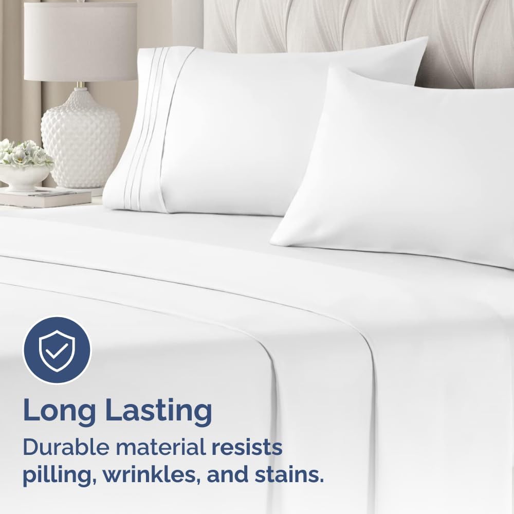 Queen Pillow Cases Set of 4 - Ultra Soft Hotel Quality Pillowcase Covers - Comfy, Cozy & Wrinkle Free - Shrinkage, Stain and Fade…