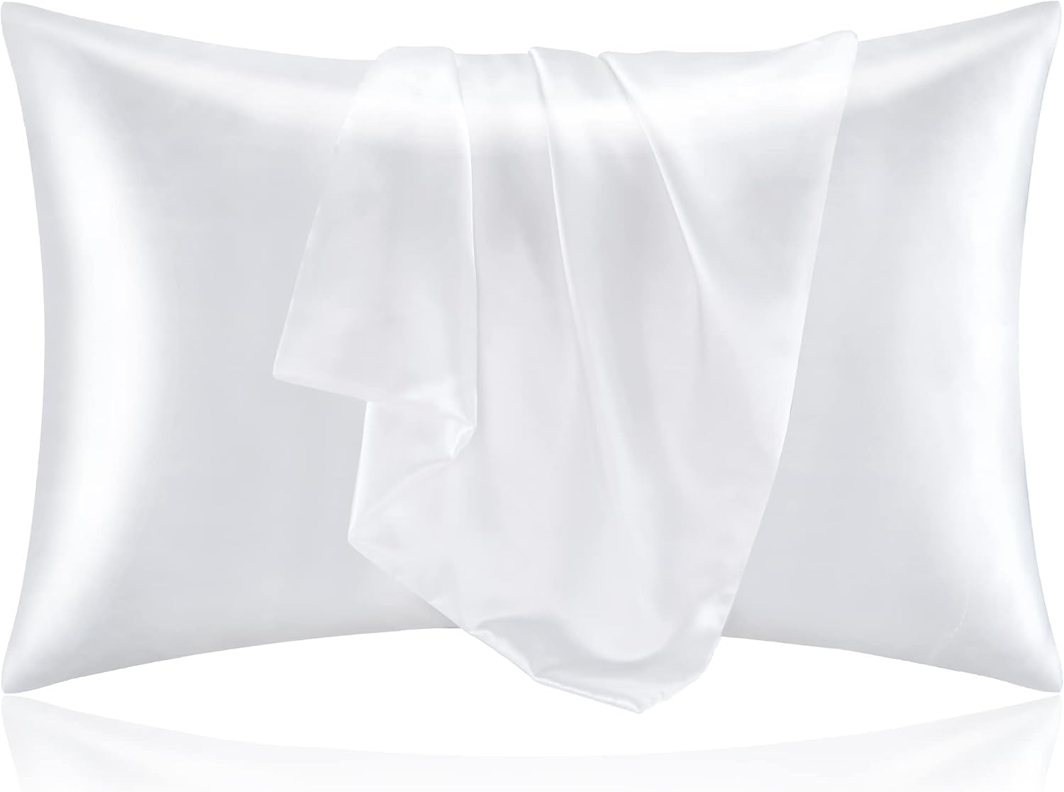 Bedelite Satin Pillowcase for Hair and Skin, Super Soft and Cooling Similar to Silk Pillow Cases 2 Pack with Envelope Closure, Gift for Wom…