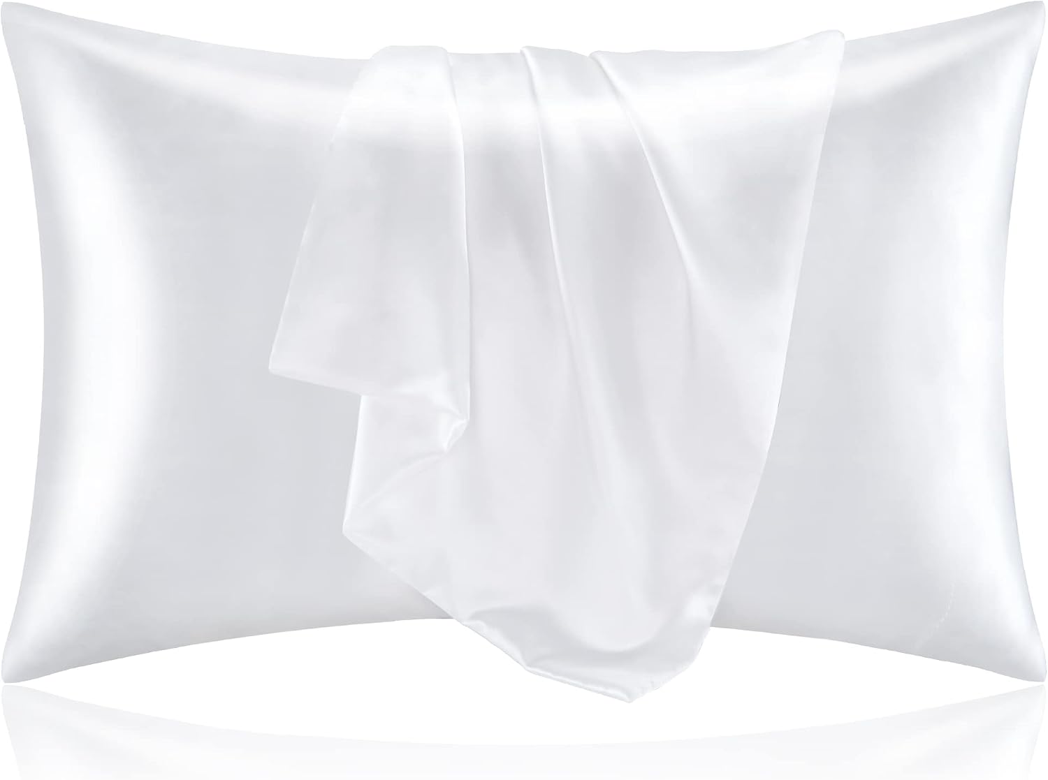 Bedelite Satin Pillowcase for Hair and Skin, Super Soft and Cooling Similar to Silk Pillow Cases 2 Pack with Envelope Closure, Gift for Wom…
