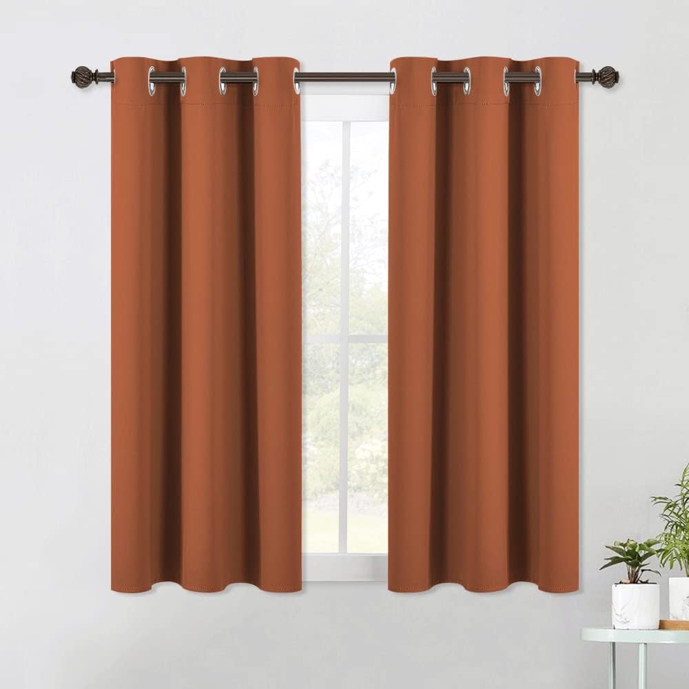 NICETOWN Modern Blackout Curtains Noise Reducing, Thermal Insulated and Privacy Room Darkening Drape Panels for Boy's Guest Room Door…