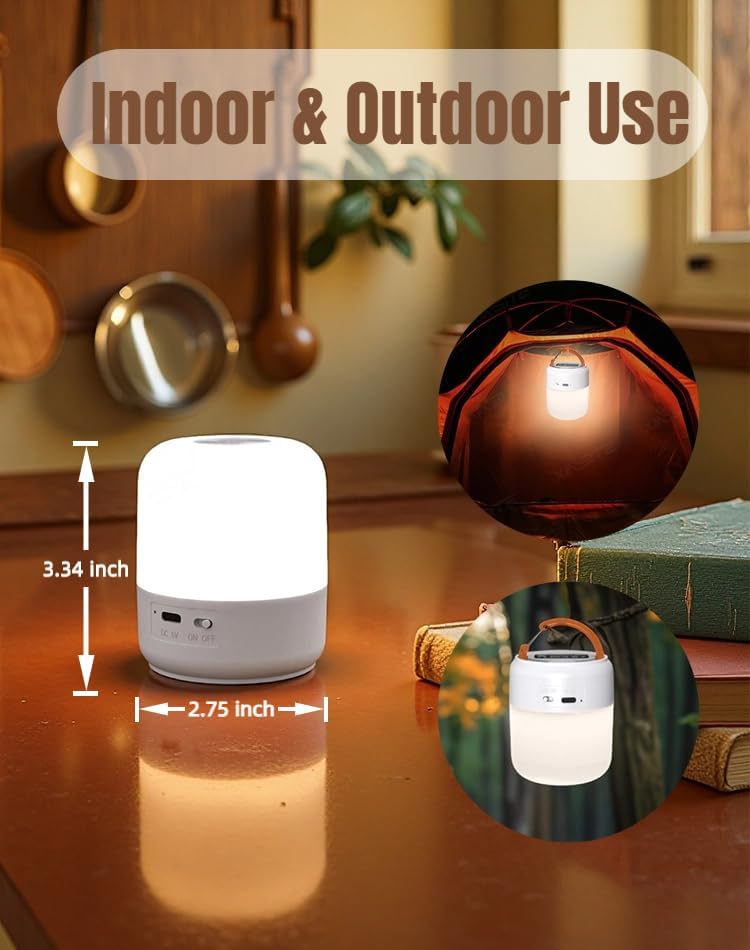 Portable Baby Night Light, 3 Colors Egg Light for Nursery, Mini Bedside Table Lamp for Kids Adults, Touch Control & Eye Caring &…