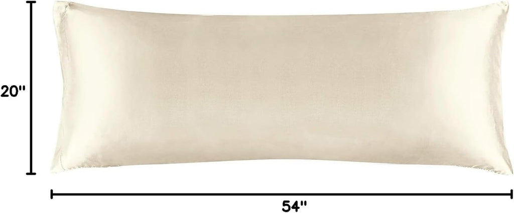 Bedelite Satin Body Pillow Cover, Super Soft and Cooling Body Pillow Pillowcase for Hair and Skin, Breathable Silky Full Long Pillowcase Co…