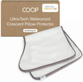 Coop Home Goods Ultra-Tech Waterproof Crescent Pillow Protector – Zippered Covers for Crescent Pillows, King Size, Oeko-Tex Certified…
