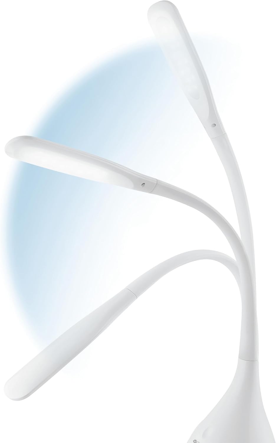 Ottlite Creative Curves LED Desk Lamp with Adjustable Neck - Dimmable with 4 Brightness Settings & Energy Efficient Natural Daylight LEDs f…