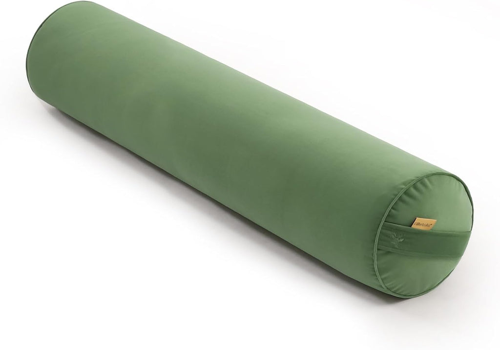 Body Pillow for Adults, Long Round Pillow, Big Cylindrical Pillow, Large Full Bolster Pillows for Side Sleepers (Olive Green, 39.37"*7.87")