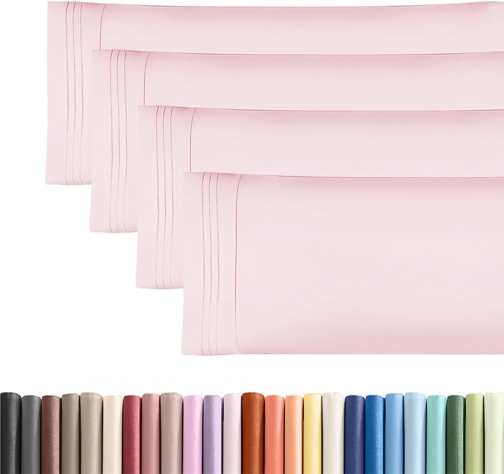 Body Pillowcases Set of 4-20x54 Long Body Pillow Case - Soft Body Pillow Cover for Sleeping & Side Sleepers - Comfy, Breathable & Fade…