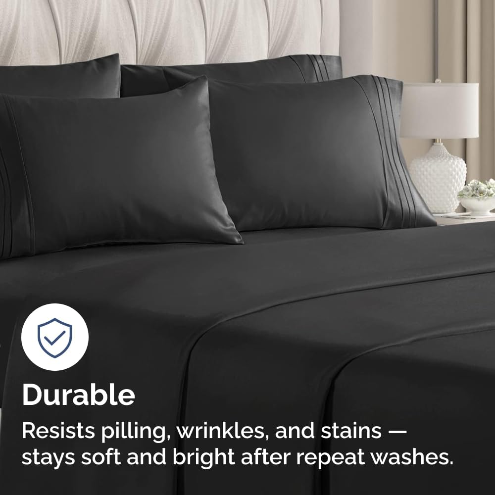 Standard Pillow Cases Set of 6 - Ultra Soft Hotel Quality Pillowcase Covers - Comfy, Cozy & Wrinkle Free - Shrink, Stain and Fade…