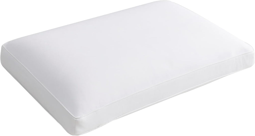 STONECREST Cooling Gusseted Pillow Protector for Memory Foam Pillow- 1 PC, Zipper Premium Gusset Pillow Encasement Covers(White2, Queen)