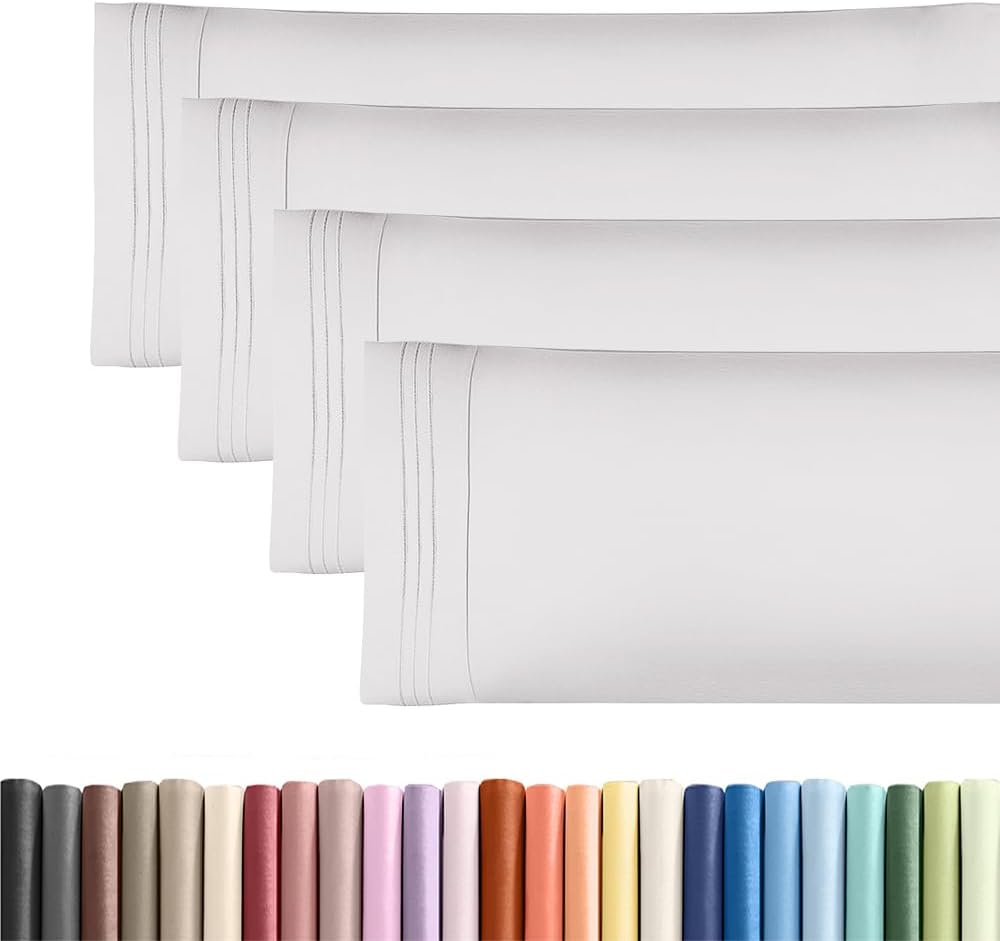 Body Pillowcases Set of 4-20x54 Long Body Pillow Case - Soft Body Pillow Cover for Sleeping & Side Sleepers - Comfy, Breathable & Fade…