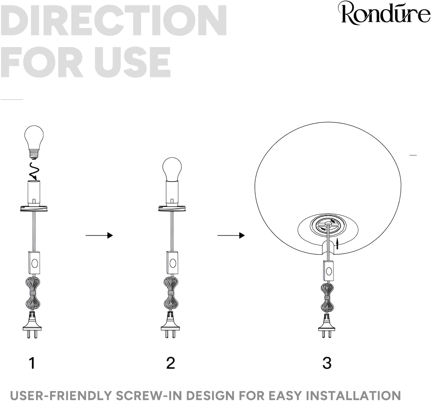 RONDURE 11.0" Modern Ceramic Table Lamp, Fully Dimmable Modern Bedside Lamps for Bedroom, Living Room and Nightstand, White Translucent…