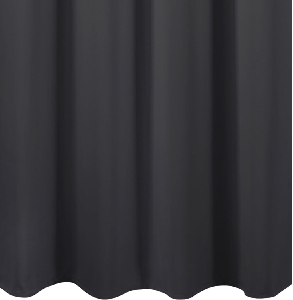 Lemomo Dark Grey Blackout Curtains 66 x 63 Inch Length/Set of 2 Curtain Panels/Thermal Insulated Room Darkening Blackout Curtains for Bedro…