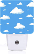 Clouds and Blue Sky Night Light, Plug-in Night Lights with Dusk-to-Dawn Sensor for Stairway, Hallway, Bedroom Sleep Friendly Ideal for…