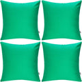 Thmyo 4-Pack 100% Cotton Comfortable Solid Decorative Throw Pillow Case, Thmyo Square Cushion Cover Pillowcase Sublimation Blank Pillow Cove…