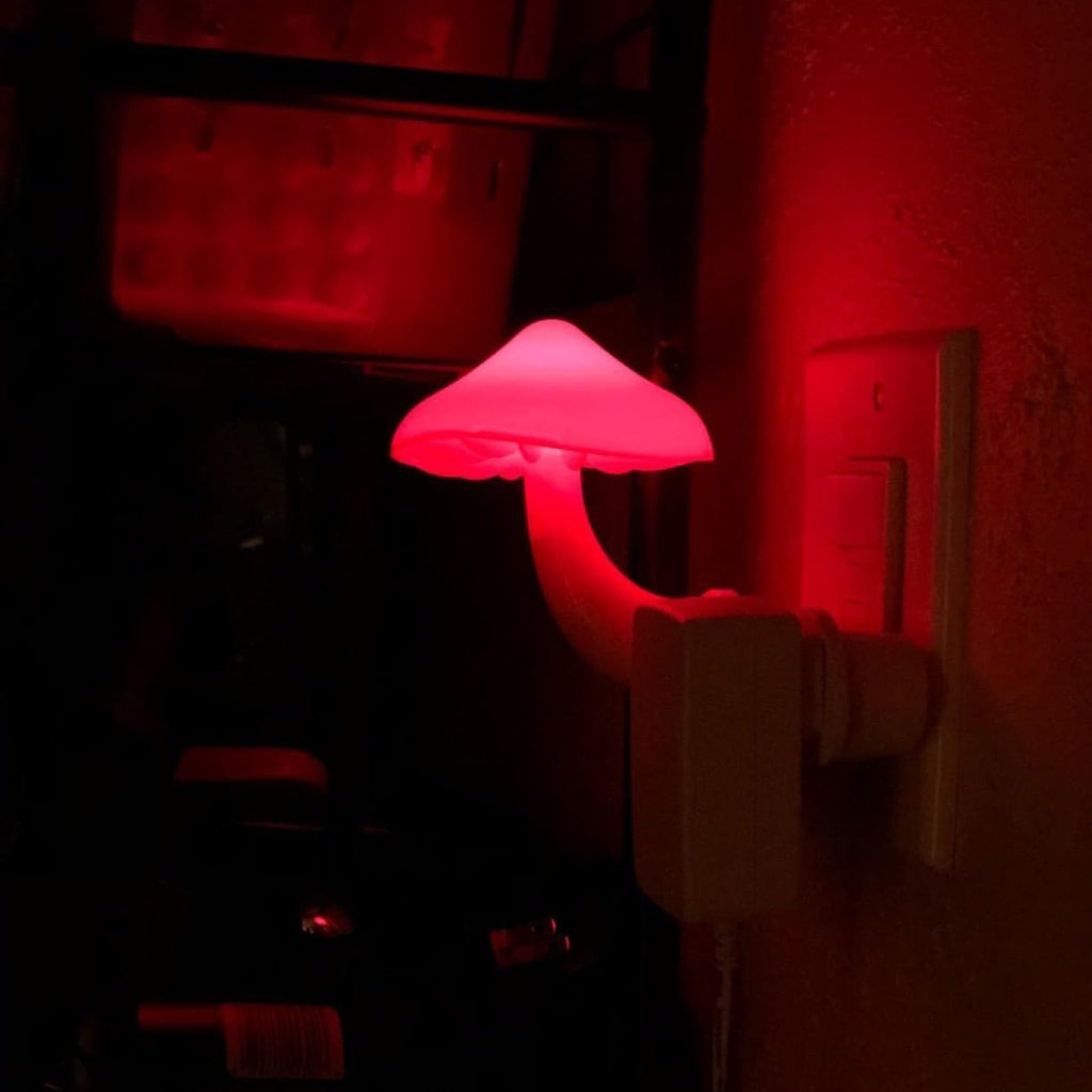 AUSAYE 3 Pack Sensor LED Night Lights Plug in Lamp Mushroom Light for Adults Kids NightLight…