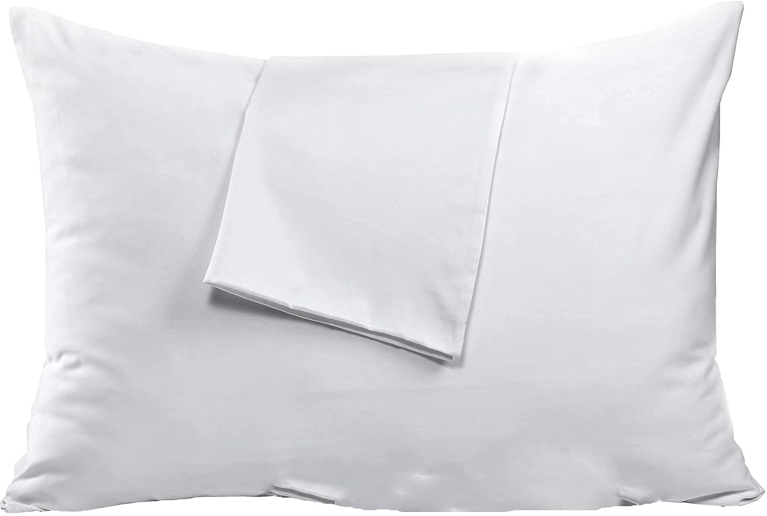NiagaraSleepSolution Niagara 2 Pack King Pillow Protectors with Zipper, Cotton Sateen Blend Tight Weave Non Noisy Zip Covers Bre…