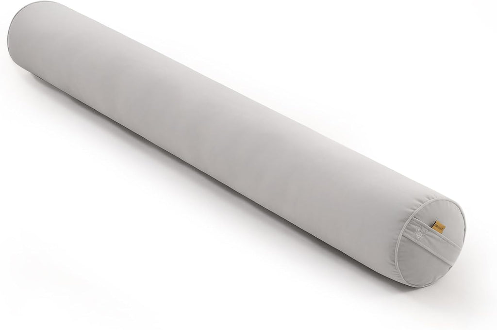 Body Pillow for Adults, Long Round Pillow, Big Cylindrical Pillow, Large Full Bolster Pillows for Side Sleepers (Silver Gray, 59"*7.87")