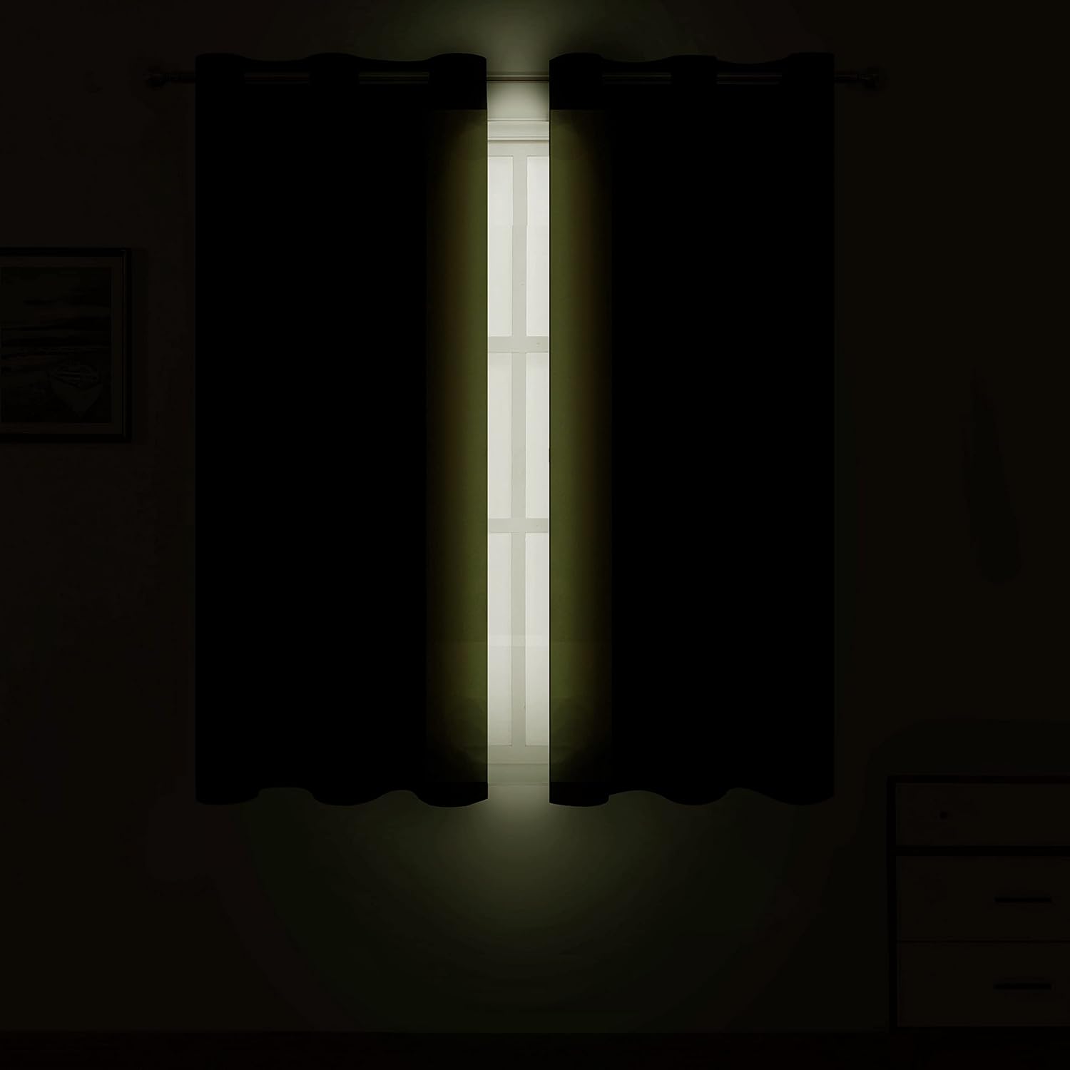Lemomo Oilve Green Blackout Curtains 38 x 54 Inch Length/Set of 2 Curtain Panels/Thermal Insulated Room Darkening Blackout Curtains 54 Inch…
