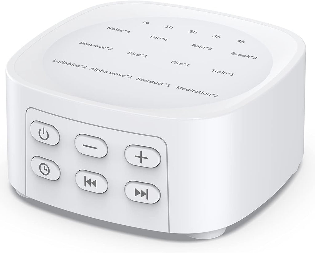 Sleepbox Sleep White Noise Sound Machines with 25 Soothing Sounds 36 Volume Levels 5 Timers Visible Sound Catalog Portable Size Memory…