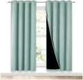 Nicetown 100% Blackout Window Curtain Panels, Full Light Blocking Drapes with Black Liner for Nursery, 72-inch Drop Thermal Insulated Drape…