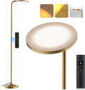 SIBRILLE 36W LED Floor Lamp, Super Bright Standing Lamp, Modern Stepless Dimmable Torchiere Tall Lamp with Remote Control, 350°Rotating…