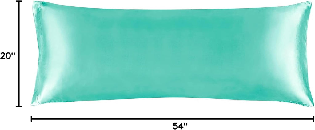 Bedelite Satin Body Pillow Cover, Super Soft and Cooling Body Pillow Pillowcase for Hair and Skin, Breathable Silky Full Long Pillowcase Co…