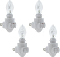 Projectpak Plug in Night Light Module Includes 4 Watt Bulb, White Plastic, Great for Making Your Own DIY Decorative Night Lights, Pack of 4