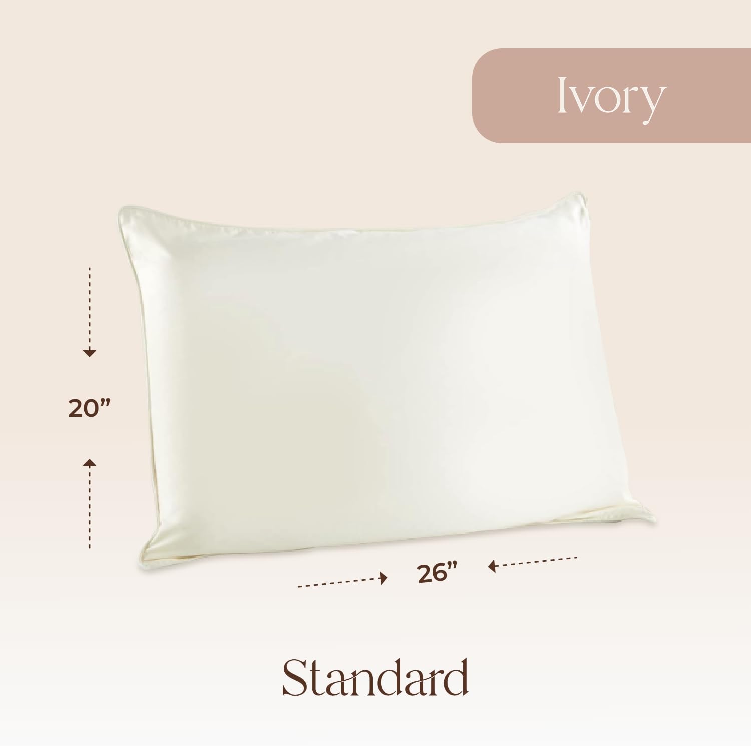 WhisperOrganics Organic Cotton Pillow Protector Standard Size - 100% Cotton GOTS Certified Pillow Case Protector with Zipper - Hypoallergen…